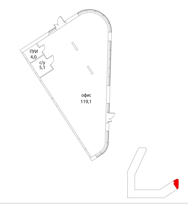 Сдам в аренду помещение свободного назначения 127 м.кв.