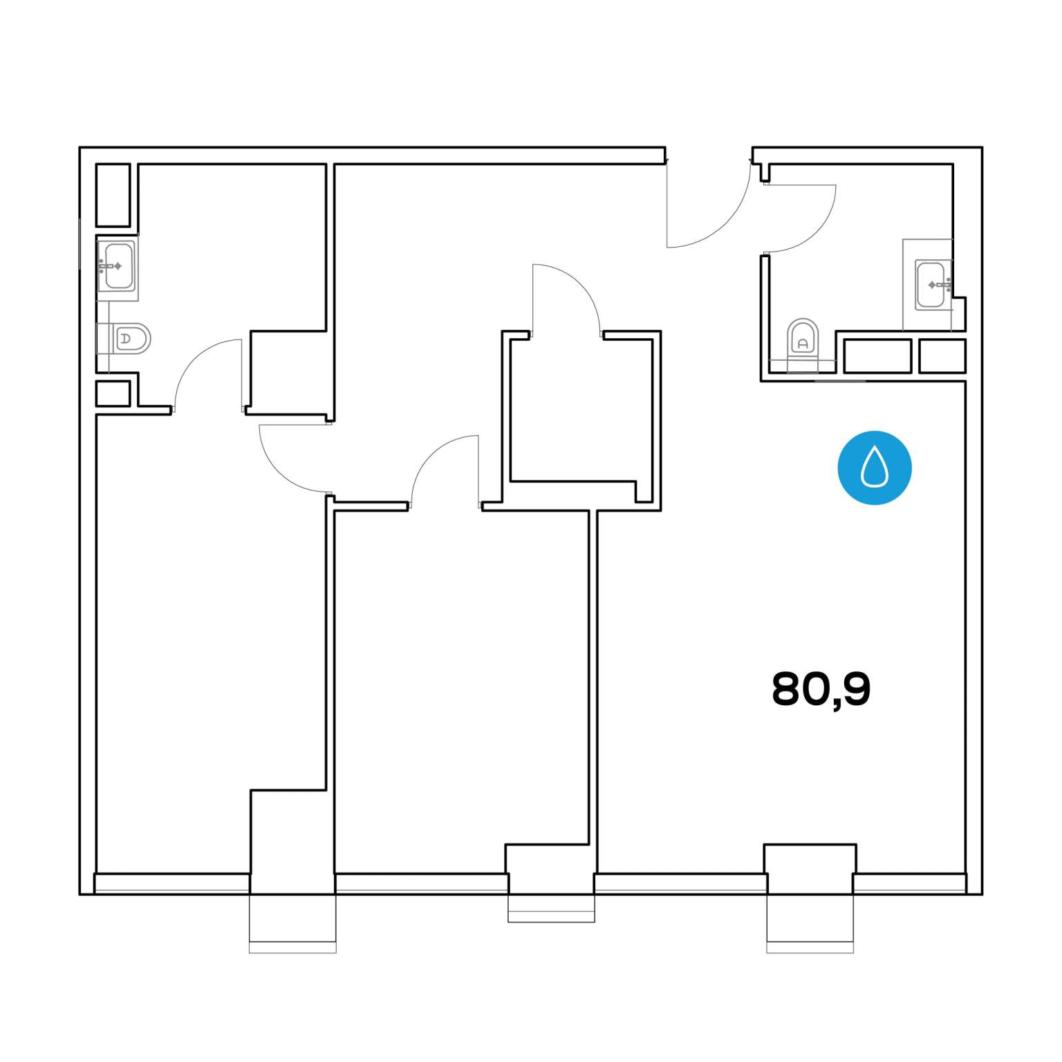 Продам офис 80.9 м.кв.