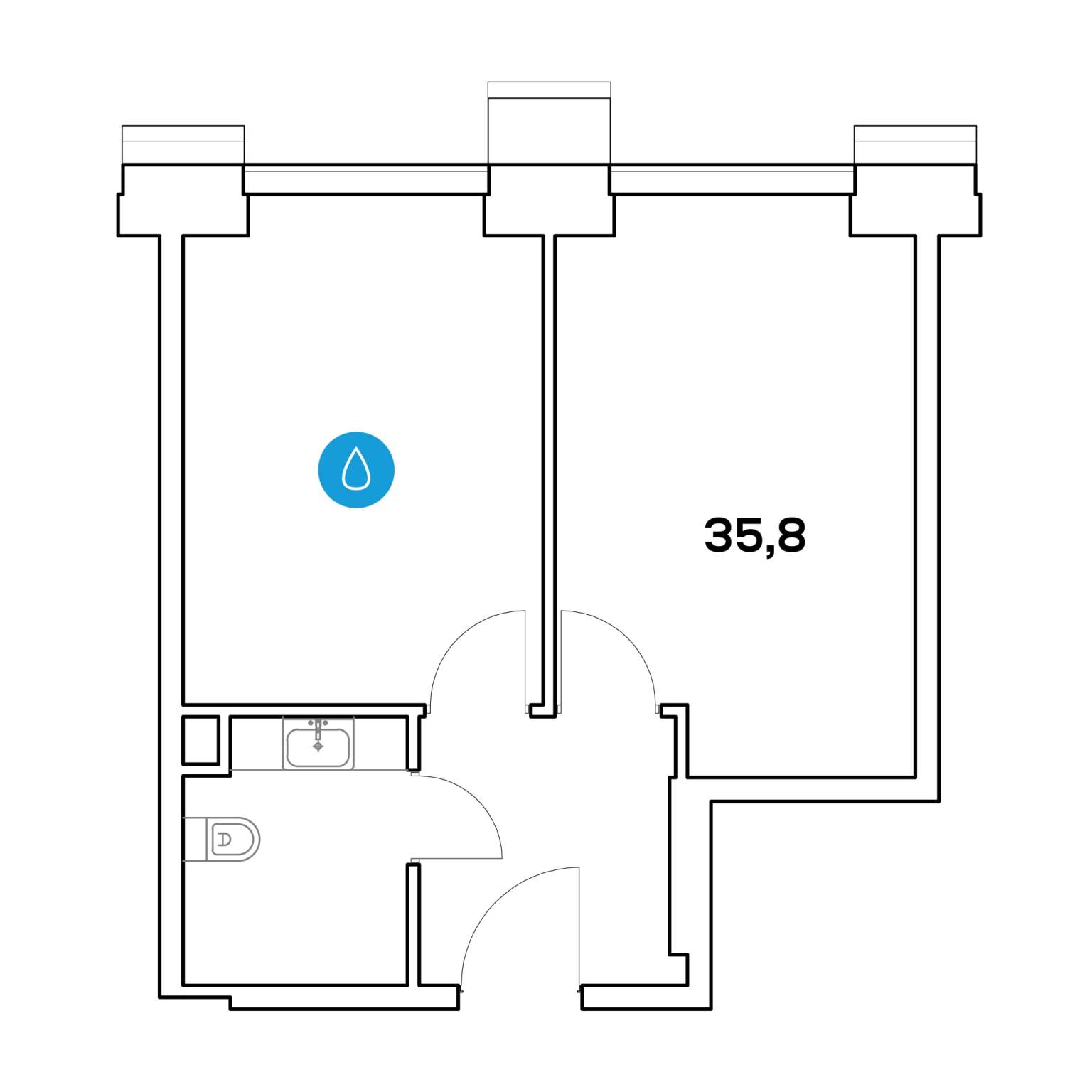 Продам офис 35.8 м.кв.