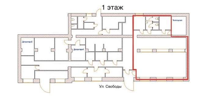 Сдам в аренду помещение свободного назначения 116 м.кв.