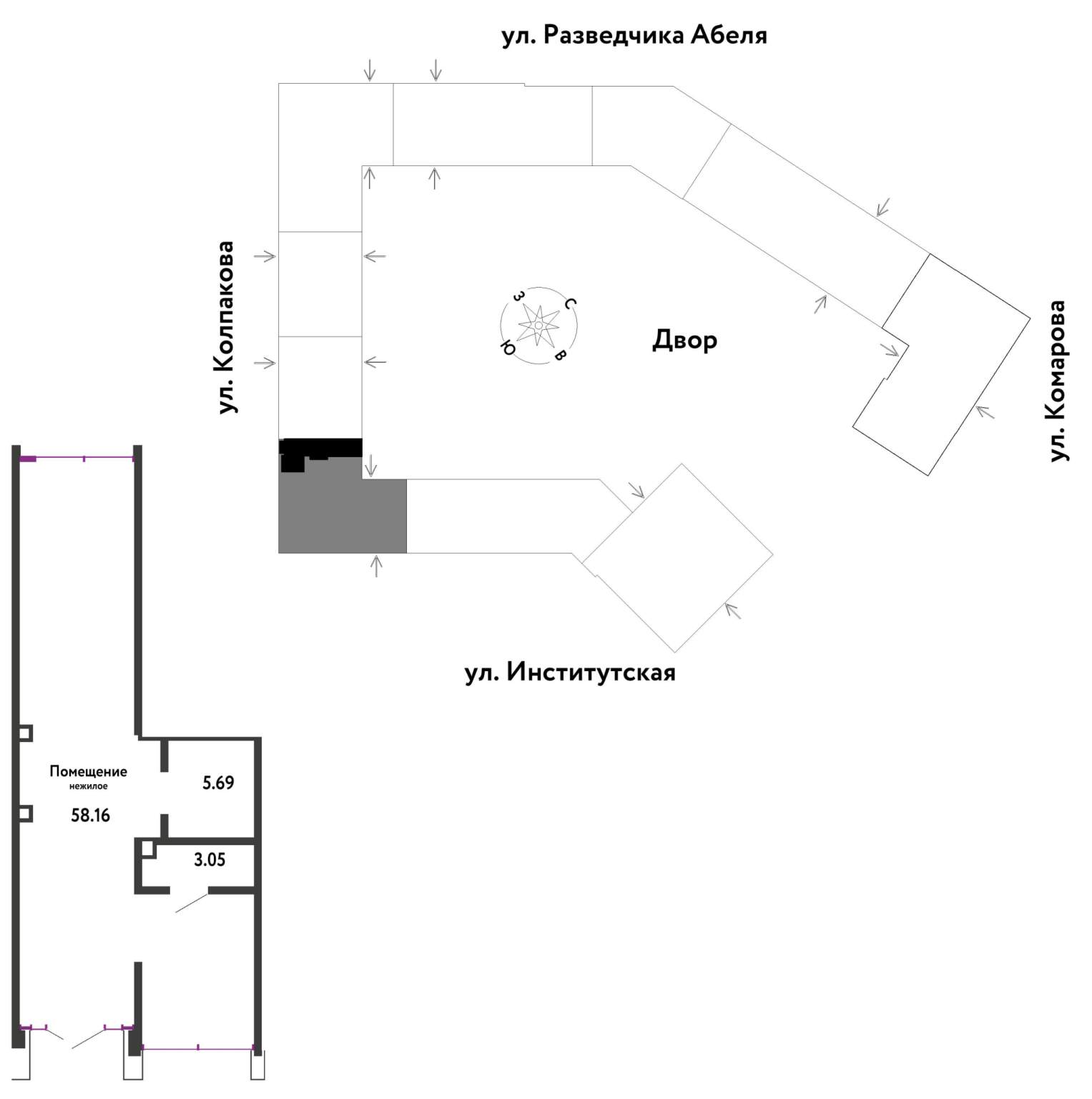 Продам помещение свободного назначения 66.9 м.кв.