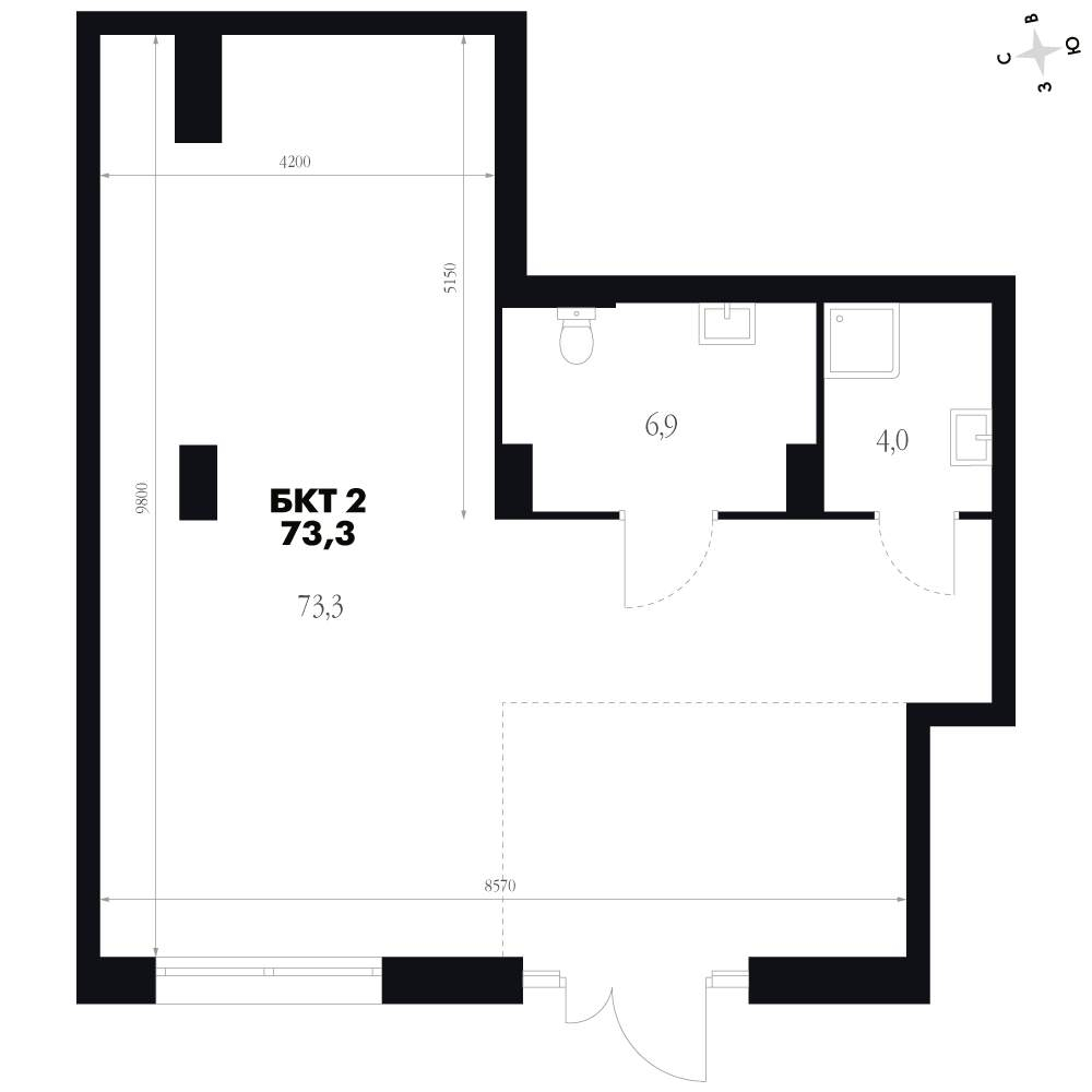 Продам помещение свободного назначения 73.3 м.кв.