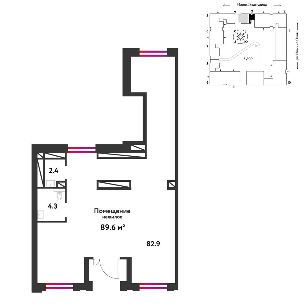 Продам помещение свободного назначения 89.6 м.кв.