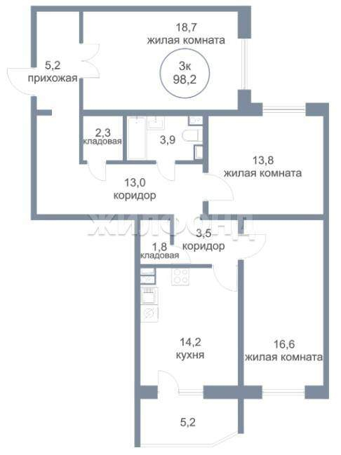 Квартира на продажу в Нефтеюганске, 6-й микрорайон, 11 фото №1