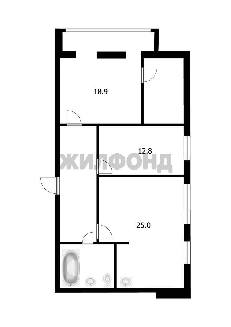 Квартира на продажу в Томске, Киевская улица, 96 фото №11