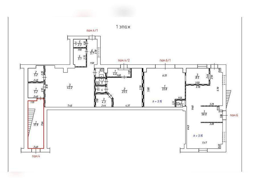 Помещение свободного назначения на продажу в Железногорске, Советской Армии улица, зд44 фото №3