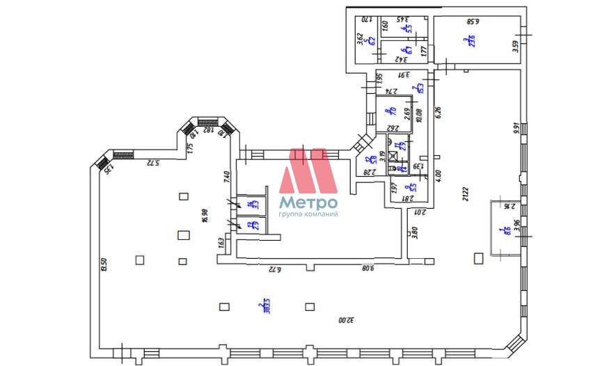 Сдам в аренду помещение свободного назначения 477.6 м.кв.