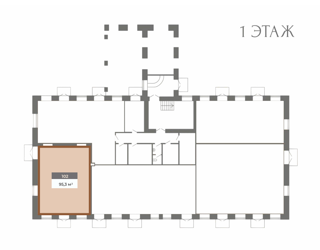 Сдам в аренду помещение свободного назначения 95.3 м.кв.