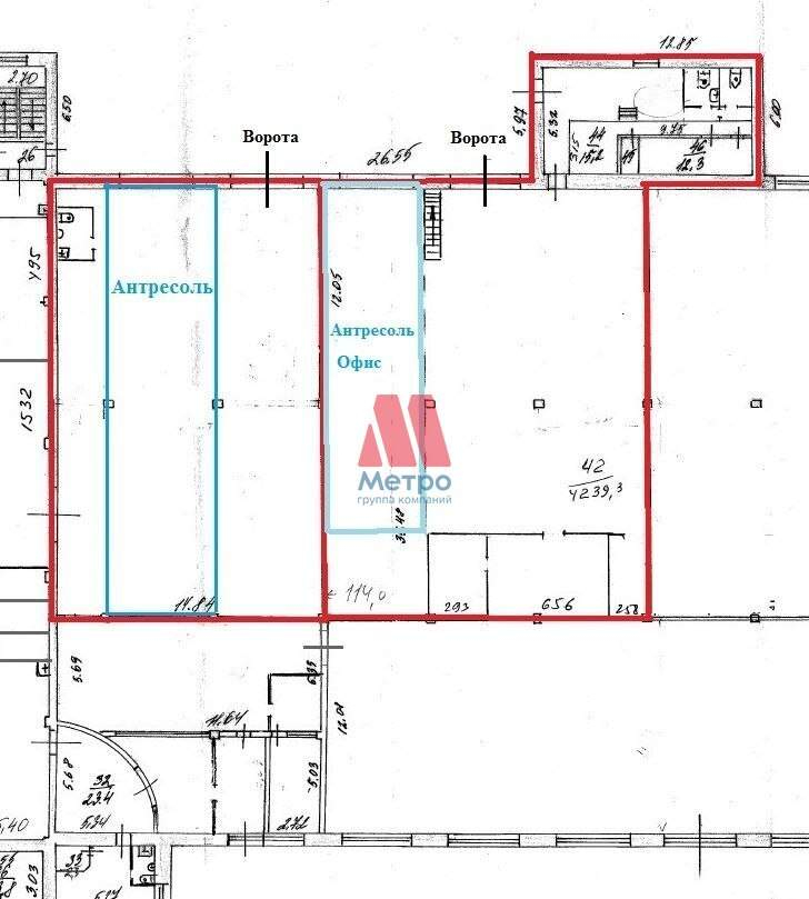 Сдам в аренду склад 1000 м.кв.