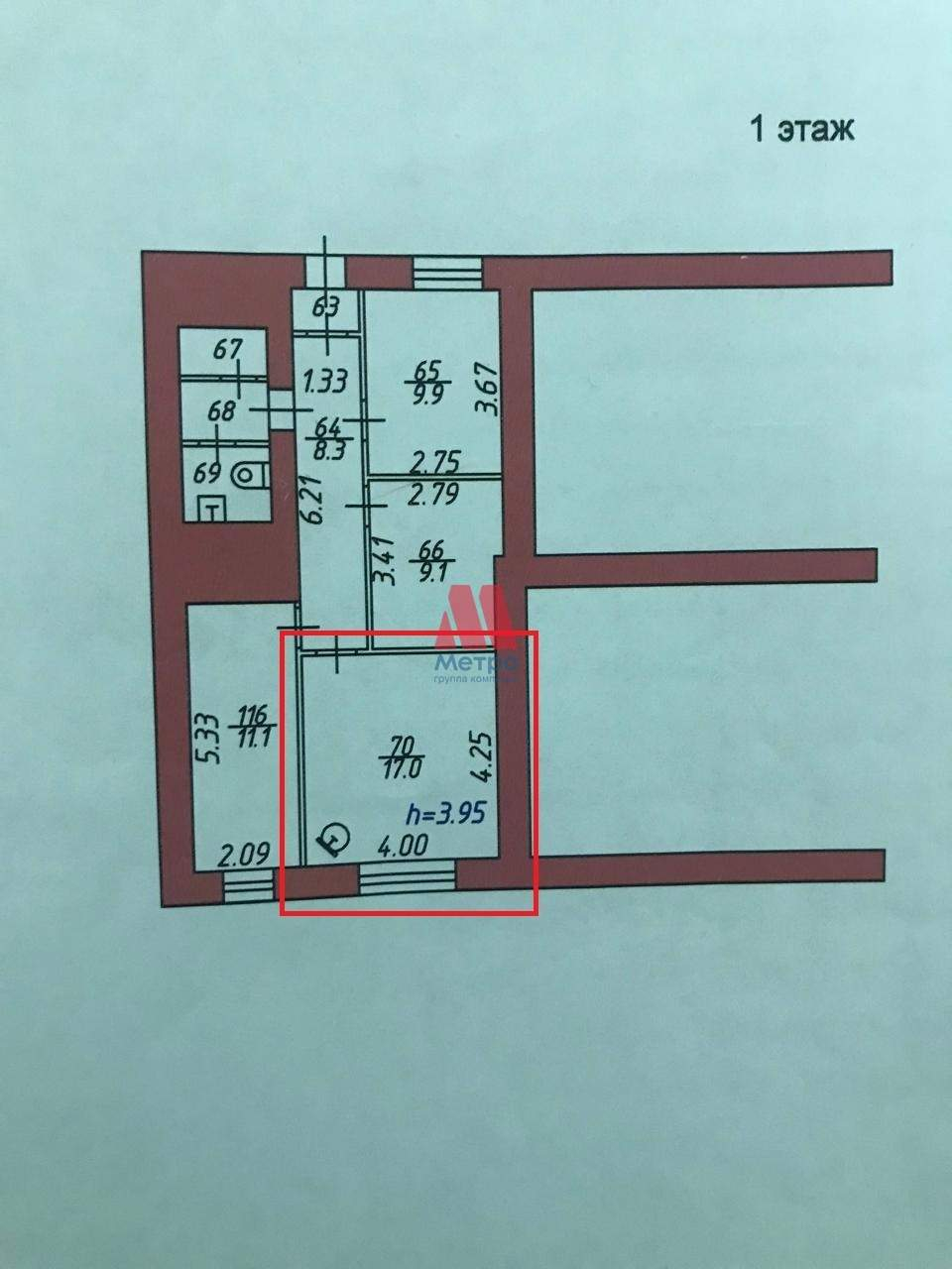 Сдам в аренду помещение свободного назначения 17 м.кв.