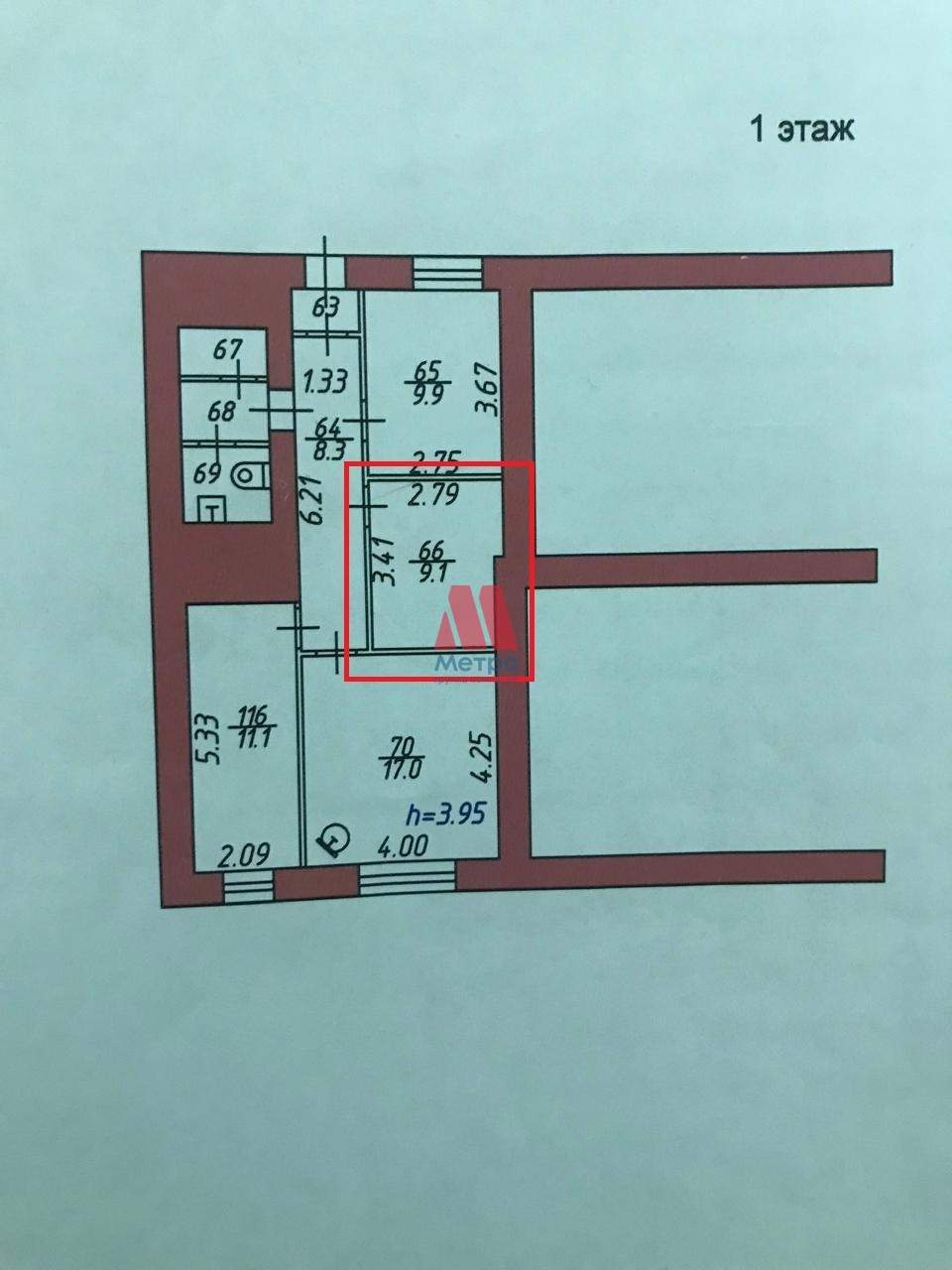Сдам в аренду помещение свободного назначения 9 м.кв.