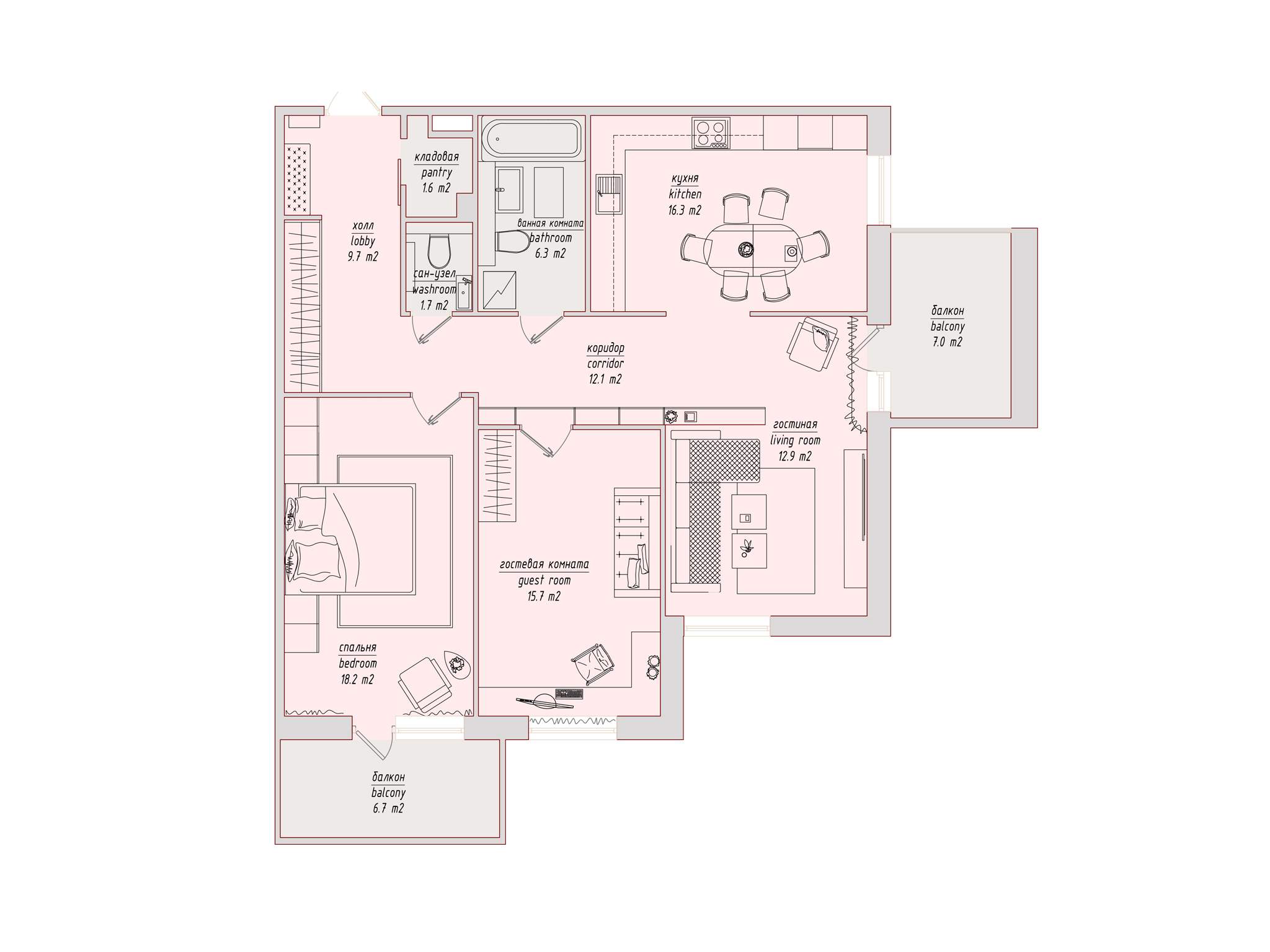 Квартира в аренду в Санкт-Петербурге, Реки Смоленки набережная, 35к1 фото №1