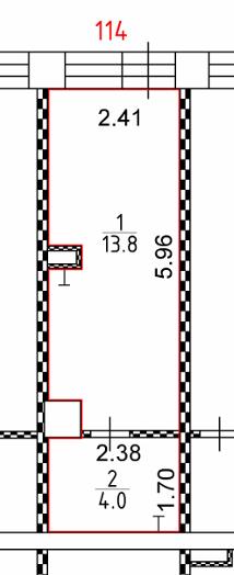 Сдам в аренду помещение свободного назначения 17.8 м.кв.