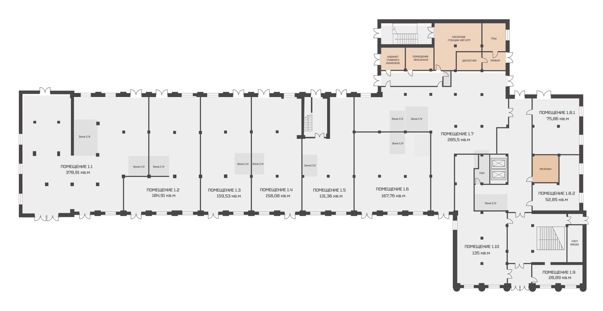 Продам помещение свободного назначения 378.9 м.кв.