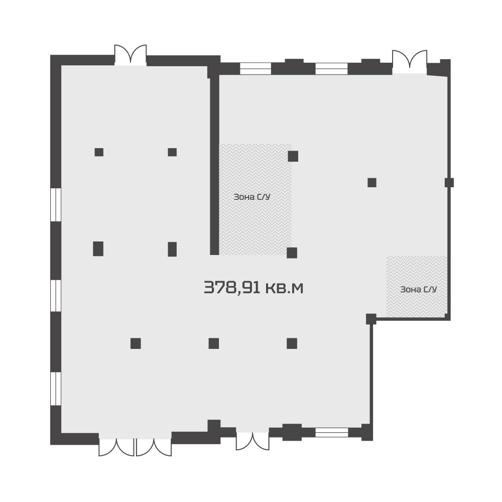 Продам помещение свободного назначения 378.9 м.кв.