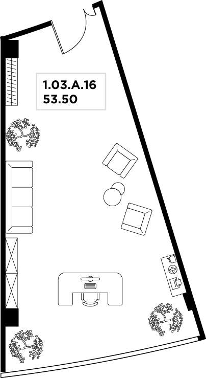 Продам офис 53.5 м.кв.