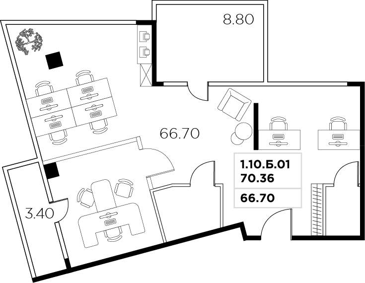 Продам офис 78.9 м.кв.