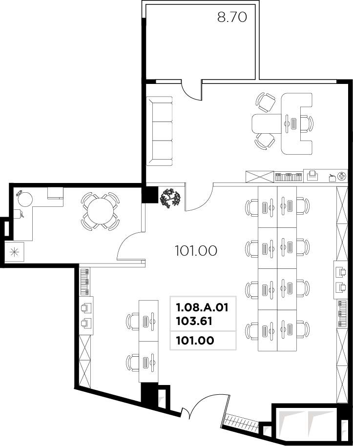 Продам офис 109.7 м.кв.