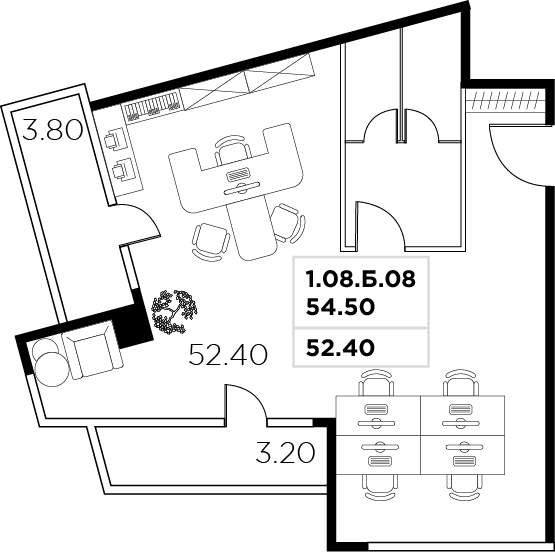 Продам офис 59.4 м.кв.