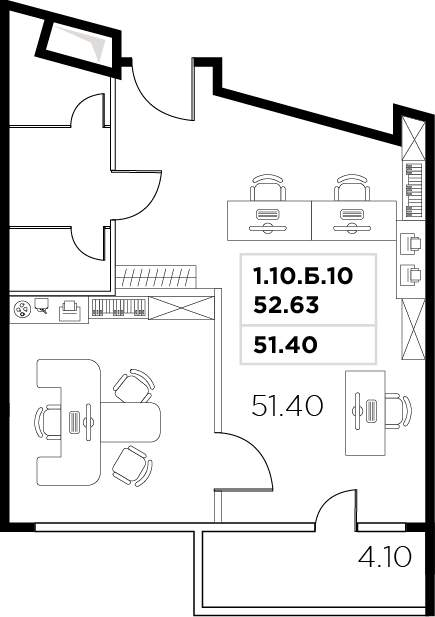 Продам офис 55.5 м.кв.