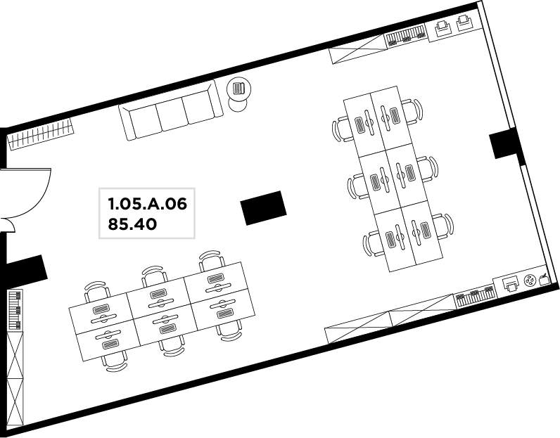 Продам офис 85.4 м.кв.