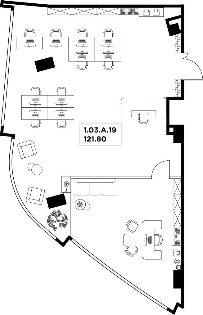 Продам офис 121.8 м.кв.