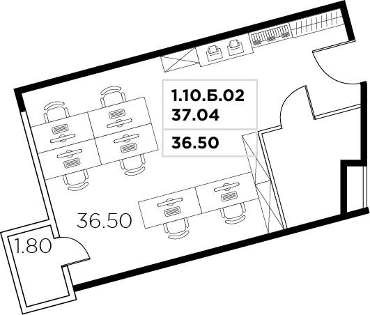 Продам офис 38.3 м.кв.