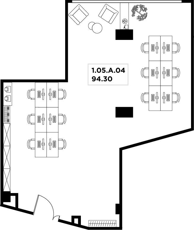 Продам офис 94.3 м.кв.