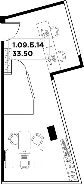 Продам офис 33.5 м.кв.