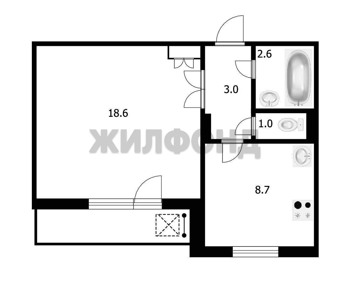 Квартира на продажу в Барнауле, Антона Петрова улица, 239 фото №16