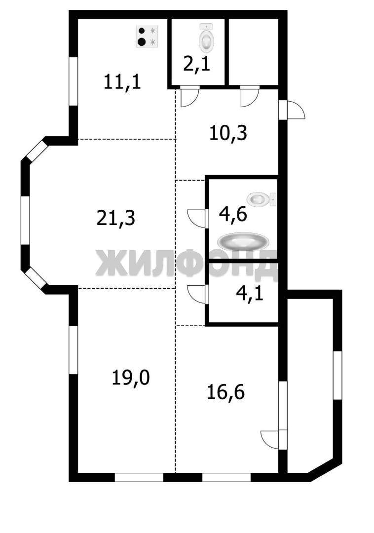 Квартира на продажу в Барнауле, Энтузиастов улица, 55 фото №18