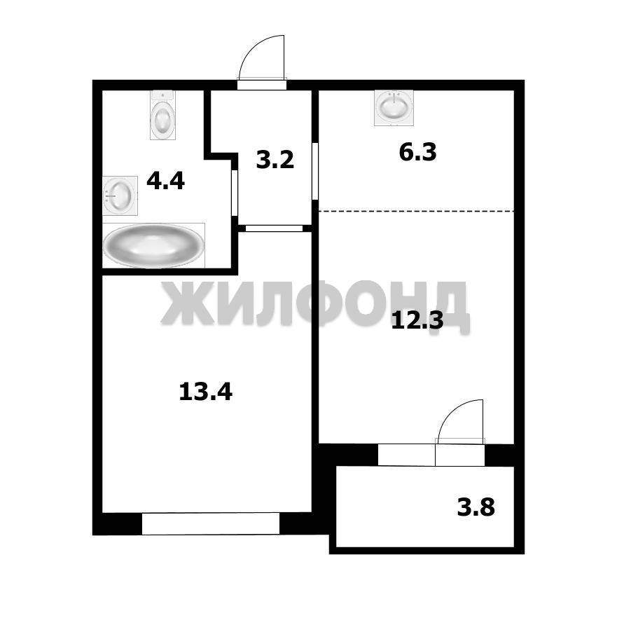 Квартира на продажу в Барнауле, Энтузиастов улица, 63 фото №13
