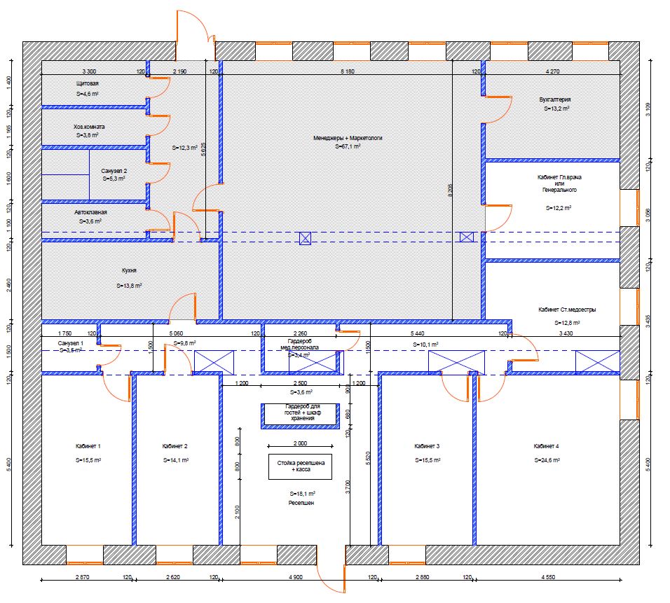 Сдам в аренду помещение свободного назначения 282.5 м.кв.