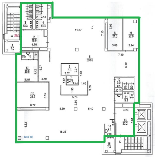 Сдам в аренду офис 1186.7 м.кв.