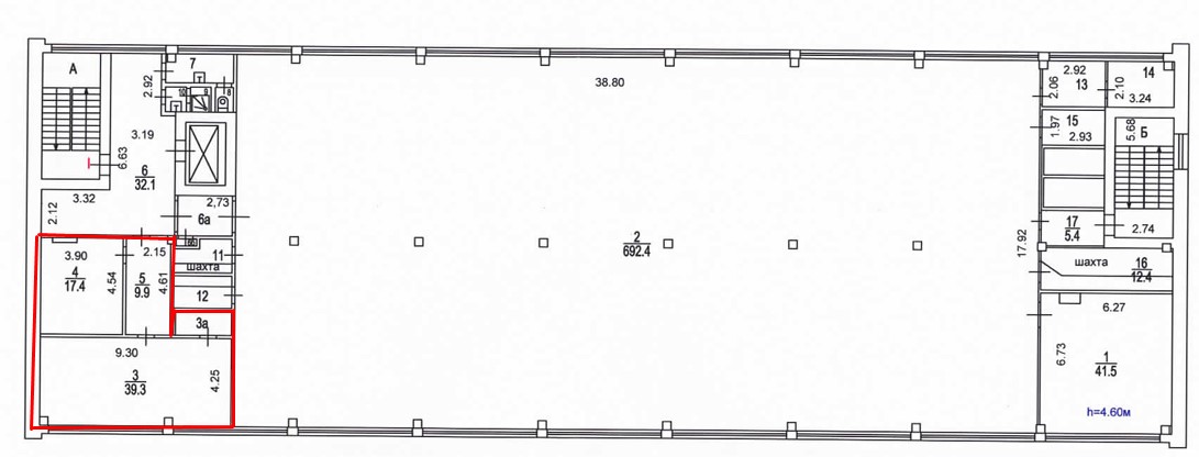 Сдам в аренду офис 88.2 м.кв.