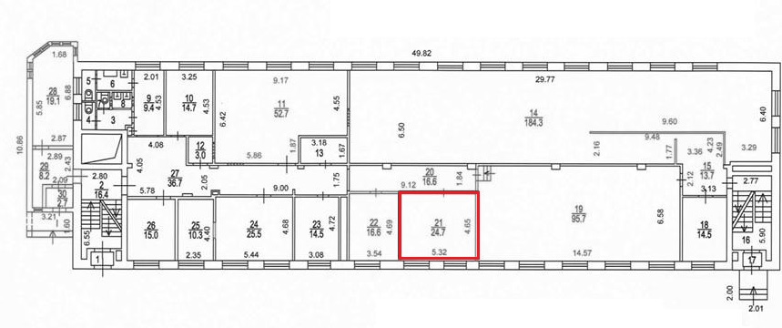 Сдам в аренду офис 27.6 м.кв.