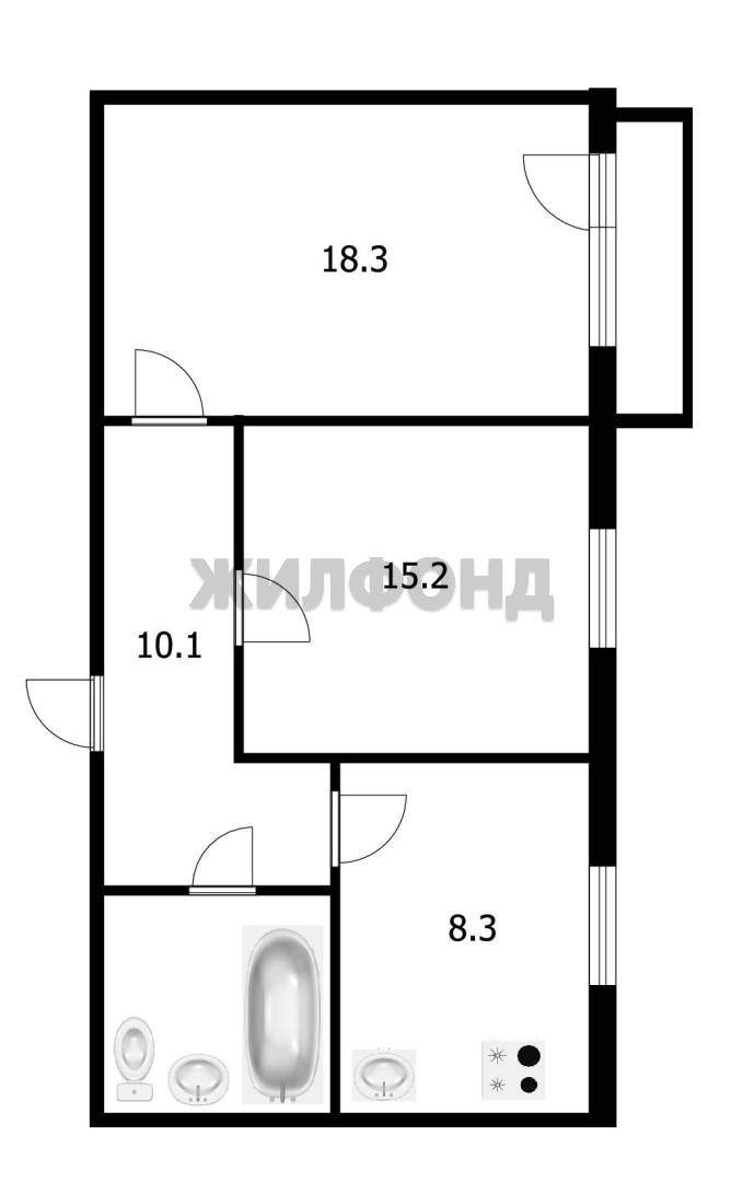 Квартира на продажу в Томске, Водяная улица, 18а фото №11