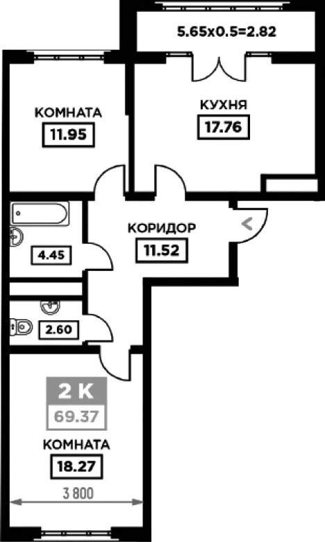 Квартира на продажу в Краснодаре, Школьная улица, 1 фото №1