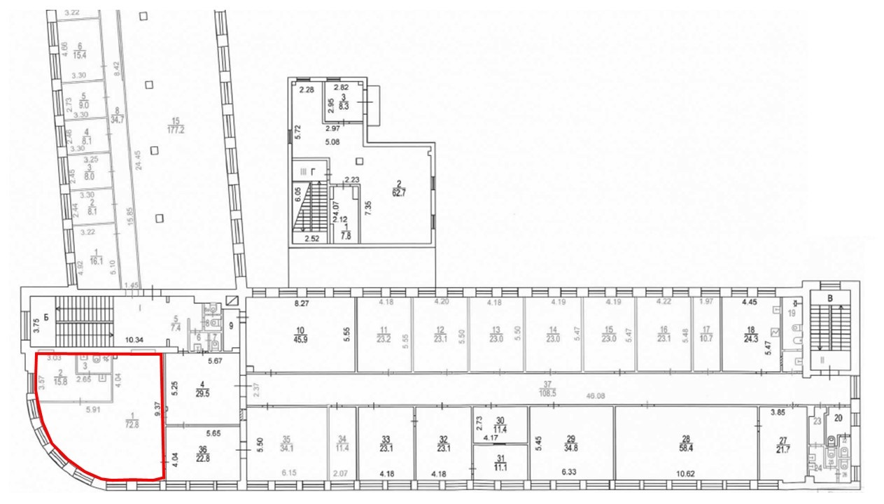 Сдам в аренду офис 103.5 м.кв.
