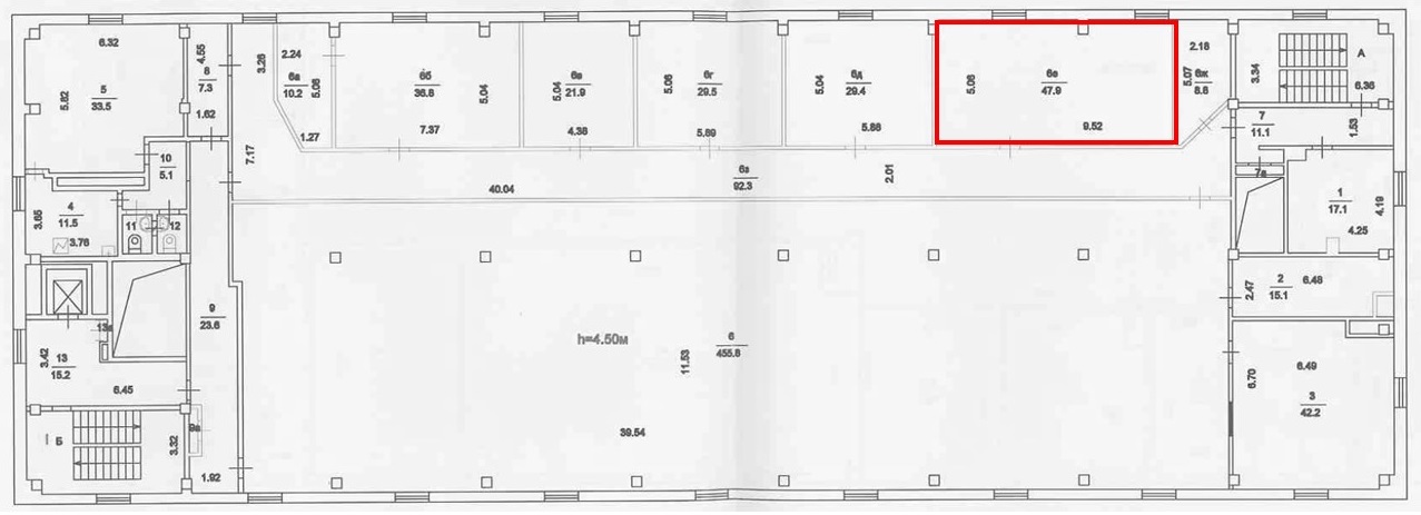 Сдам в аренду офис 53.6 м.кв.