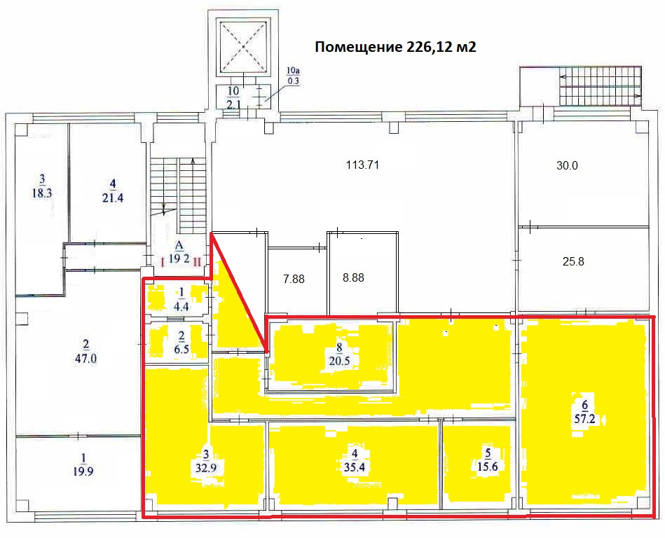 Сдам в аренду офис 226.1 м.кв.