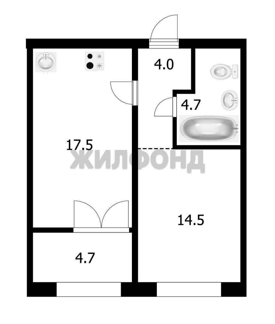 Квартира на продажу в Барнауле, Сиреневая улица, 52 фото №14