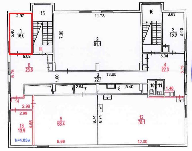 Сдам в аренду офис 19.6 м.кв.
