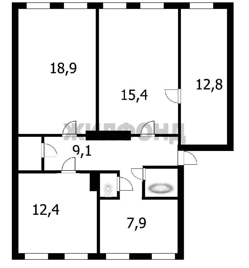 Квартира на продажу в Барнауле, Сизова улица, 43 фото №23