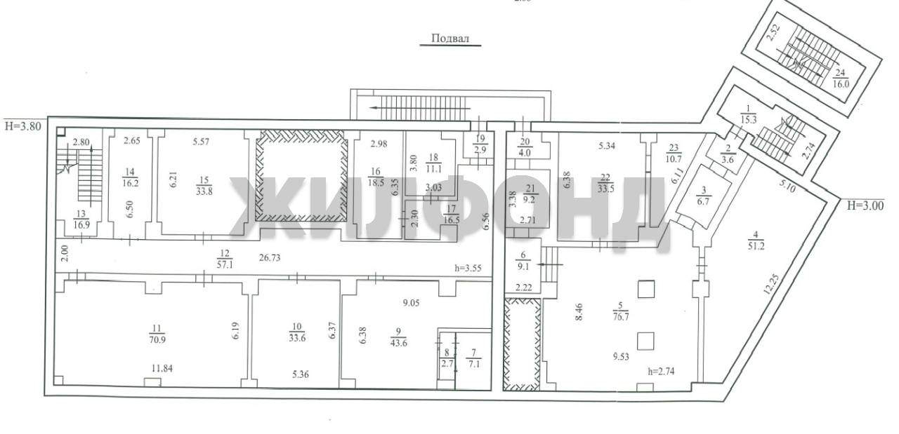 Продам помещение свободного назначения 3393 м.кв.