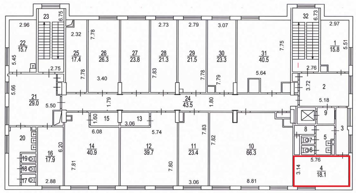Сдам в аренду офис 20.3 м.кв.