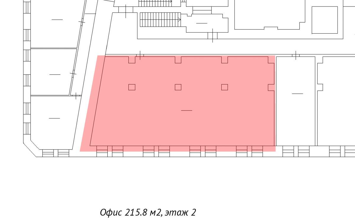 Сдам в аренду офис 215.3 м.кв.