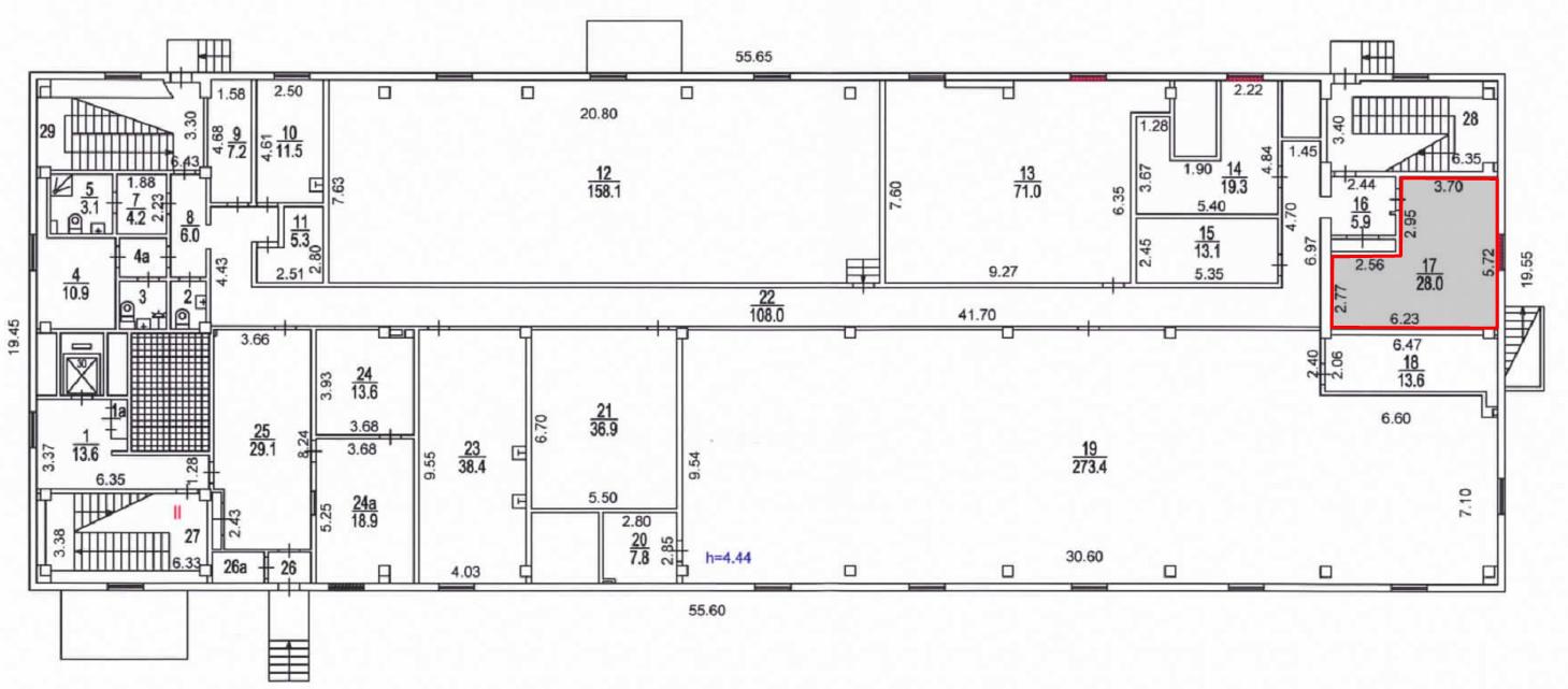 Сдам в аренду помещение свободного назначения 31.4 м.кв.