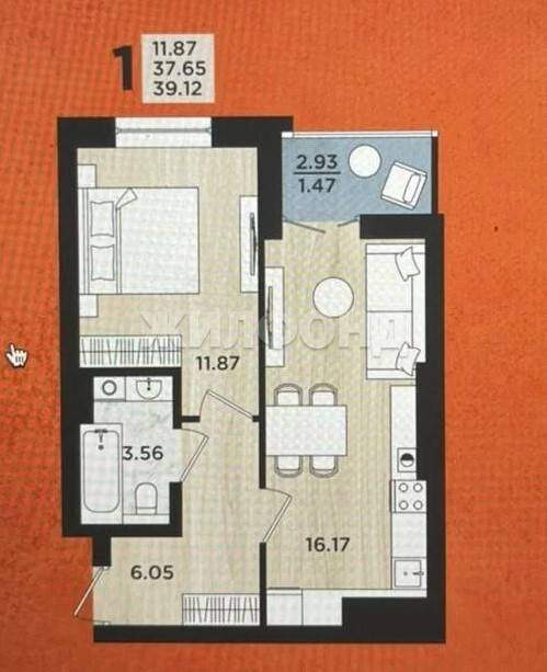 Квартира на продажу в Калининграде, Батальная улица, 104 фото №0