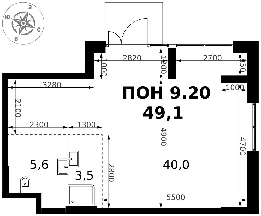 Продам помещение свободного назначения 49.1 м.кв.